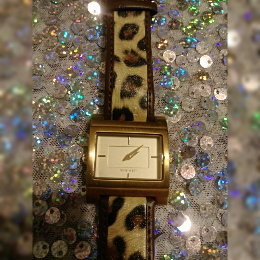 Nine West Leopard Watch